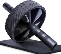 Mobiclinic, Rodillo para abdominales, Alfombrilla incluida, Set ejercitar, Marca española, Carga máxima de 150 kg, Entrenamiento en casa, Rueda abdominal, Flexiones