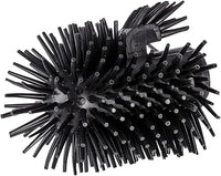 Wenko Escobilla de Repuesto de Silicona con Limpiador de Borde Ø 7,5 cm, Silicona, 7.5 x 9.3 x 7.5 cm, Negro