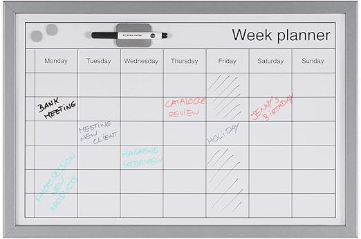 Bi-Office magnetischer Wochenplanner, 60 x 40 cm