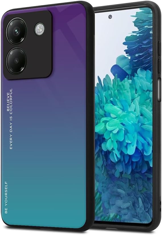 RankOne Gradient Glitter Funda para Poco M7 Pro 5G (6.67" Inches), Thin Slim Carcasa Protectora para Teléfono - 3