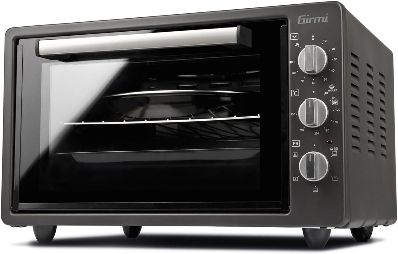 Girmi FE37 Grancotto 37 - Horno eléctrico ventilado, 1300 W, 37 litros, acero