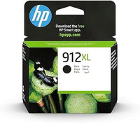 HP 912XL 3YL84AE, Negro, Cartucho de Tinta de Alta Capacidad Original, Compatible con impresoras de inyección de Tinta OfficeJet Pro Series 8010; 8020
