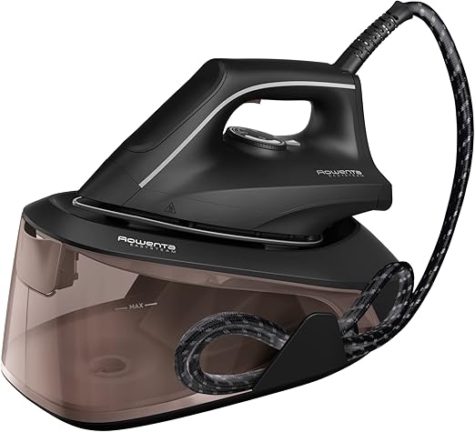 Rowenta Easy Steam - Centro planchado alta presión 5,4 bares, golpe de vapor de 210 g/min, vapor continuo de 110 g/min suela Airglide con depósito de 1,4 L y Modo Eco.