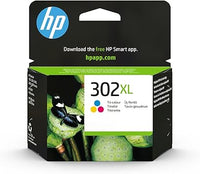 HP 302XL F6U67AE, Tricolor, Cartucho de Tinta de Alta Capacidad Original, Compatible con impresoras de inyección de Tinta DeskJet 1110,2130,3630; Envy 4520; OfficeJet 3830,4650,5220,5230