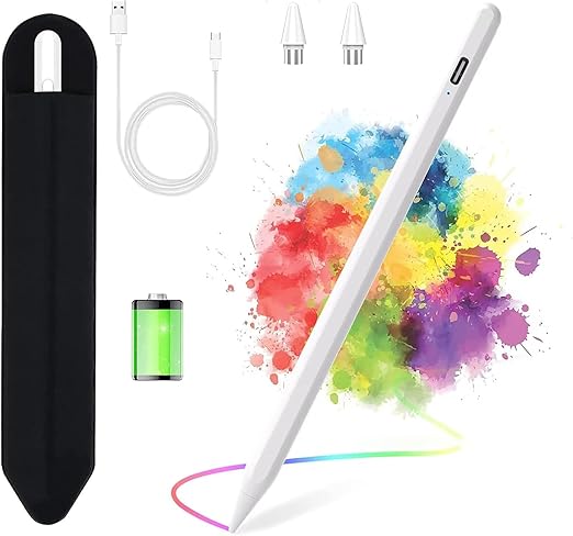 KARFUN Lápiz para Tablet Android, Lápiz Capacitivo Compatible con iPhone, Samsung, Huawei, Lenovo, XiaoMi, Vivo, Precisión Mejorada y Reducción de la Palma