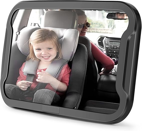 Vinabo Specchietto Retrovisore Bambini, Specchietto Retrovisore Bambini Anticaduta con Rotazione Regolabile A 360Â°, Specchietto retrovisore Infrangibile, Adatto a tutti i auto