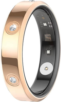Smart Ring Slim Rosegold Silber Damen Herren Smartring Fitness Ring Tracker Android IOS Podómetro Cardíaco Calorías Actividad Tracker Fitness Tracker Fitnessring Smarter Ring Schlafring