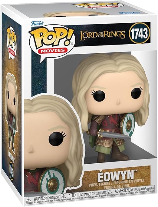 Funko Pop! Movies: Lord of The Rings S8 - Battle Eowyn - 1/6 de Probabilidades de Obtener la RARA Variante Chase - el Señor de los Anillos - Figura de Vinilo Coleccionable - Idea de Regalo