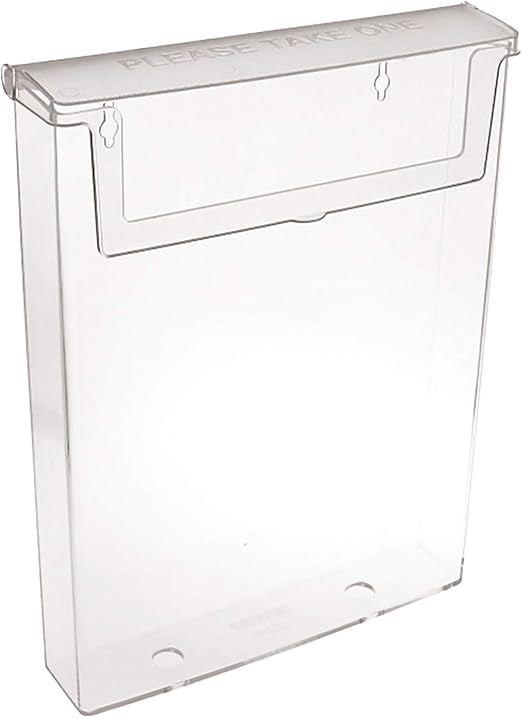 taymar OD230 DIN A4 Prospekthalter, Prospektbox mit Deckel, Wetterfest (auch für den Außenbereich geeignet)