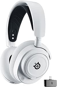 SteelSeries Arctis Nova 7X Wireless - Multiplatform-headset voor gaming en mobile - 2,4-GHz + Bluetooth -Batterijduur van 38 uur - USB-C - Intrekbare microfoon -Xbox Series X|S, PC, PS5, Switch 2 -Wit