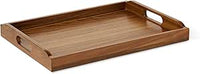 Amazon Basics Serviertablett aus Holz, Akazienholz, 43,2cm x 30,5cm