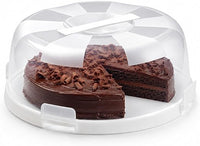 Snips, Porta Tarta, Caja de Transporte para Tartas, Contenedor Pasteles con 4 Cerraduras de seguridad, 28 x 9 cm, Made in Italy, 0% BPA e phthalate free