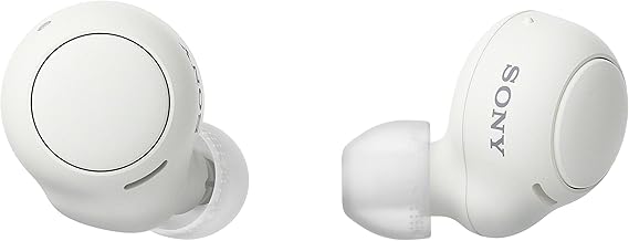 Sony WF-C500 - Auriculares "True Wireless", Hasta 20 horas de autonomía con funda de carga, Compatible con Voice Assistant, Micrófono incorporado para llamadas telefónicas, Conexión Bluetooth, Blanco