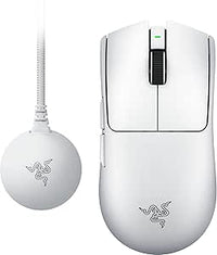 Razer Viper V4 Pro - Ratón Gaming para Esports simétrico inalámbric - Ultraligero 50 g - HyperSpeed Gen-2 con frecuencia de sondeo 8 KHz - Sensor Focus Pro 50K - Rueda de óptica - PC/Mac | Blanco