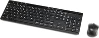 Amazon Basics Combo de Teclado y Ratón Inalámbricos de Tamaño Completo, Receptor USB de 2.4 GHz, (Teclado Español, Negro)