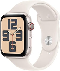 Thumbnail for Apple Watch SE de 2.ª generación GPS + Cellular Smartwatch con caja de aluminio en Blanco estrella, 44 mm y Correa deportiva Blanco estrella-Talla S/M.Monitores de entreno y sueño, resistencia al agua