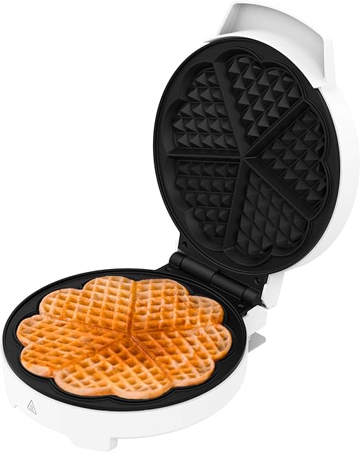 Cecotec Gofrera Fun Gofrestone. 1000 W, Calentamiento rápido, Antiadherente, Fácil limpieza, Libre de PFOA, Placa de 19 CM, Indicador luminoso, Sobrecalentamiento, Asa de tacto frío