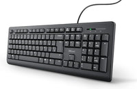 Trust Taro Teclado QWERTY Español, Conexión USB, Negro