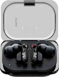 Nothing Ear (a) Auriculares inalambricos Bluetooth con Integración de ChatGPT, Cancelación de Ruido Activa, Algoritmo de Mejora de Graves y hasta 42,5 Horas de reproducción - Negro
