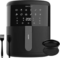 Cecotec Freidora de Aire sin Aceite de 6 L Air Fryer con Accesorios Cecofry Bombastik 6000 Full. 1700 W, Tecnología PerfectCook, Temperatura y Tiempo Regulables, Control Táctil, 12 Modos