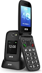 SPC Harmony 2 - Teléfono móvil para Mayores, Teclas Muy Grandes, 4G, Negro