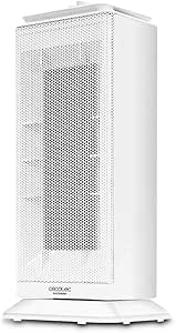 Cecotec Calefactor Baño Cerámico Ready Warm 6200 Ceramic Sky. 2000 W, Termostato Regulable, 3 Modos, Protección sobrecalentamiento y antivuelco, 20 m2