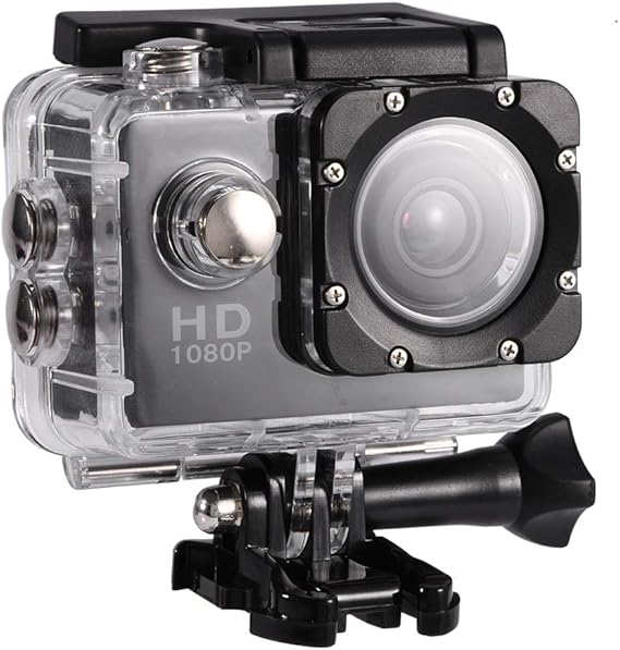 Topiky Cámara de acción 4K WiFi Impermeable 30m Deportes al Aire Libre Video DV Cámara 1080P Full HD LCD Mini videocámara con 900mAh Baterías Recargables y Accesorios de Montaje Kits(Negro)