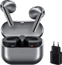 Samsung Galaxy Buds3 + Cargador - Auriculares Inalámbricos, Cancelación de Ruido, Bluetooth, Audio 360, Gris (Versión Española)