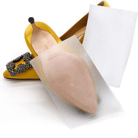 Bettli Adhesivo para suela de mujer, almohadillas autoadhesivas transparentes para zapatos, protector de suela antideslizante para zapatos (4 piezas)