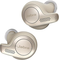 Jabra Elite 65t, Auriculares Bluetooth con Cancelación Pasiva del Ruido, Tecnología de Cuatro Micrófonos para Auténticas Llamadas Inalámbricas y Música, Beige Dorado