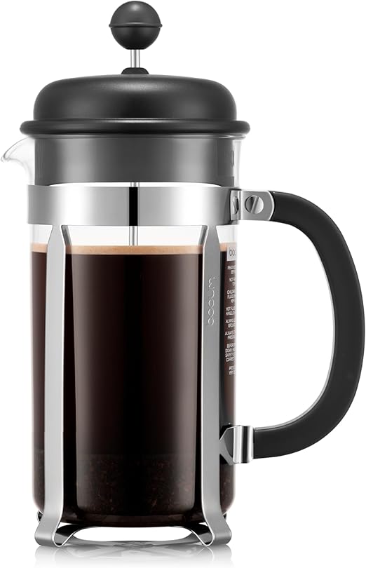 Bodum 1918-01 - Cafetera, 8 tazas, 1 l, color negro