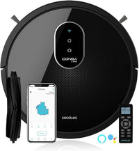 Cecotec Robot Aspirador y fregasuelos Conga 1790 Ultra. iTech SmartGyro, friega, aspira y Barre a la Vez, 2100Pa, App con Mapa, Cepillo para Mascotas, Alexa & Google Assistant