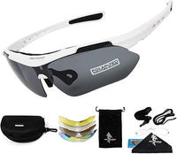 FREE SOLDIER Gafas Ciclismo Hombre Gafas tácticas Militares Gafas Motocross anti-UV400 Gafas de Sol polarizadas 5 en 1 para MTB Airsoft Correr, Pescar, Conducir, Deportes al Aire Libre