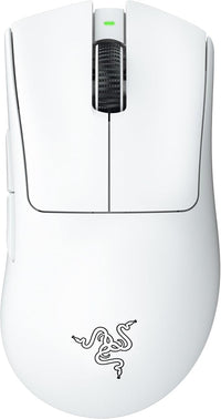 Razer DeathAdder V3 Pro - Ratón Ligero Inalámbrico Ergonómico para Deportes Electrónicos (64 Gramos, Sensor Óptico Focus Pro 30K, Interruptores de Ratón Gen-3, Hyperspeed Inalámbrico) Blanco