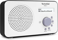 Thumbnail for TechniSat VIOLA 2 - Radio DAB Portátil (DAB+, FM, Altavoz, Conexión para auriculares, Pantalla de dos líneas, Control de Botones, Pequeño, 1 Watt RMS) Blanco/Negro