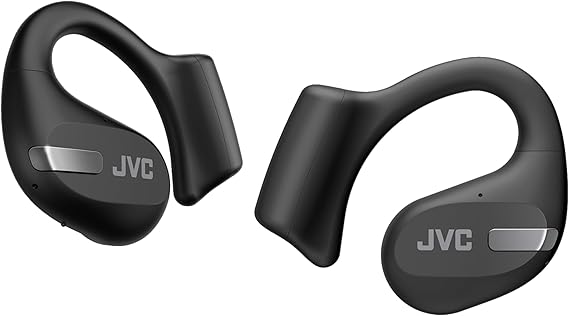 JVC Auriculares Inalámbricos Deportivos 38h de Batería, Sonido, Oido Abierto, Resistentes al Agua IPX4, Doble Micro, Ideales para el Deporte, Cascos para Correr