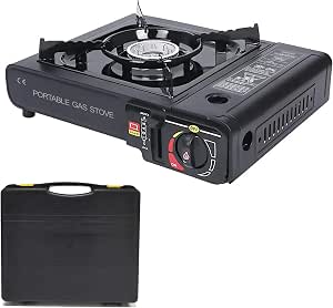 Yinleader Hornillo de camping portátil de gas con maletín
