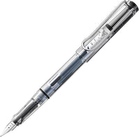 Lamy safari vista - Pluma estilográfica con empuñadura ergonómica y plumín de acero pulido en tamaño M - ideal para cualquier escritura y caligrafía - incluye cartucho T 10 azul - Diestro