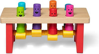 Melissa & Doug Banco De Trabajo Para Martillar, Juguetes de desarollo, Juguete de madera para niños, 3+, Regalo Para Niño O Niña