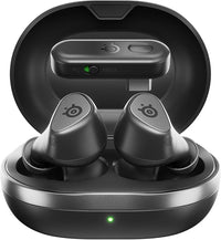 SteelSeries Arctis GameBuds™ para Xbox - Auriculares inalámbricos para Juegos - 2,4 GHz + BT5.3 - Modo ANC/Transparencia - Resistencia al Agua IP55-40 Horas de autonomía - Carga inalámbrica - Xbox,