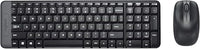 Logitech MK220 Combo con Teclado y Ratón Inalámbrico Compacto para Windows, Inalámbrico a 2,4 GHz con Receptor USB Unifying, Batería para 24 Meses, PC, Portátil, Disposición QWERTY Español - Negro