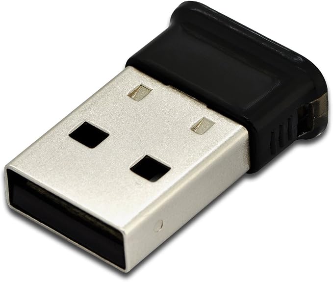 DIGITUS Adaptador USB Bluetooth 4.0 - USB 2.0 - hasta 10 m de Alcance - para Ordenador portátil y de sobremesa - Bluetooth Stick - Plug & Play