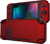 eXtremeRate PlayVital Hoes voor Nintendo Switch,Beschermhoes Compatibel met Switch,Afneembare Beschermer Harde Shell voor NS Switch Joycon,Beschermende Case voor Switch-Scharlaken Rood