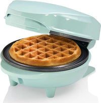 Bestron Mini gofrera, Gofrera para gofres de gofres pequeños, con antiadherente, para cumpleaños infantiles, fiestas familiares, Pascua o Navidad, diseño retro, 550 W, color: Mente