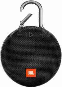 JBL Clip 3 Altavoz inalámbrico portátil con Bluetooth, altavoz resistente al agua (IPX7), hasta 10h de música continua, negro