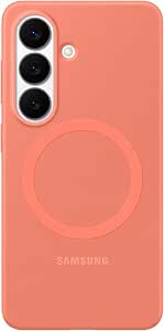 Samsung Funda magnética de Silicona para Galaxy S26, Color Rojo Coral