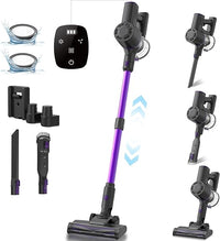 35Kpa Aspiradora sin Cable,3-en-1 Escoba Aspiradora sin Cable Menor Ruido, Autonomía 40 Mins,Potente Succión, Pantalla Táctil Led, Cuatro Etapas de Filtración, Aspirador Vertical para Pelo de Mascota