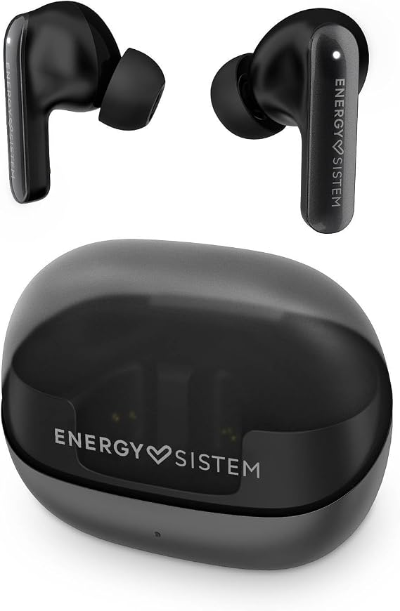 Energy Sistem Serenity ANC Auriculares Bluetooth True Wireless con Cancelacion Activa de Ruido 4 Microfonos Bluetooth 5.4 25H Bateria IPX4 y Multipoint (Negro)