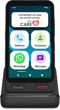 SPC Zeus 2 + Carcasa - Smartphone para Mayores, Modo fácil, Iconos XXL, 5