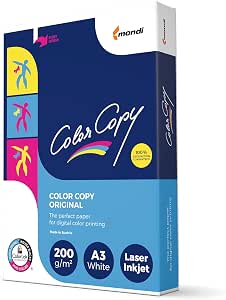 Mondi Color copy Carta Patinata Opaca, A3 gr. 200, 250 Pezzi